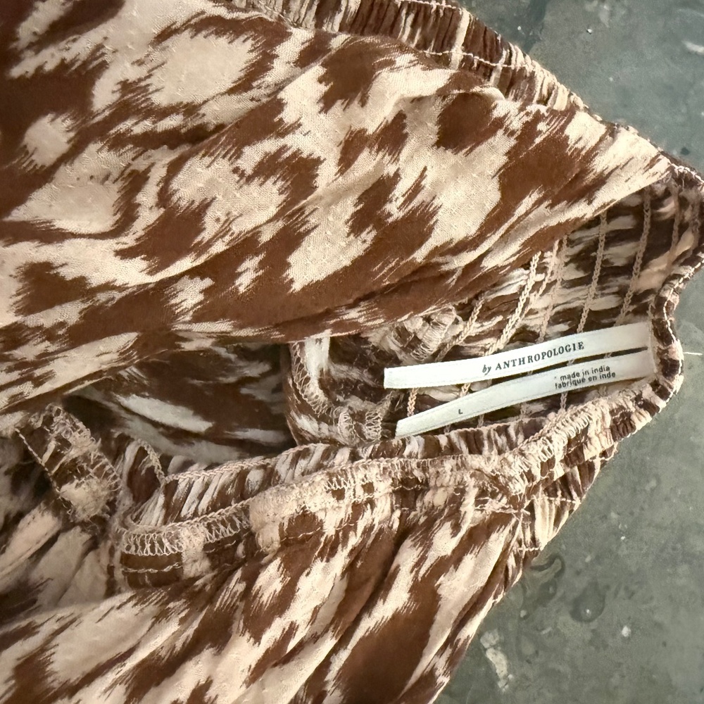 Anthropology sleeveless jumpsuit